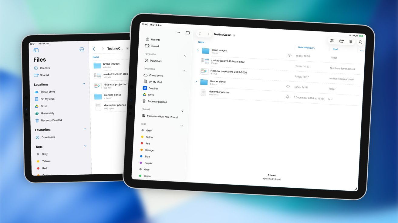Dateien iPados 26 vs iPados 18: Verfeinerungen und Geschwindigkeitsverbesserungen machen Dateien tatsächlich verwendbar