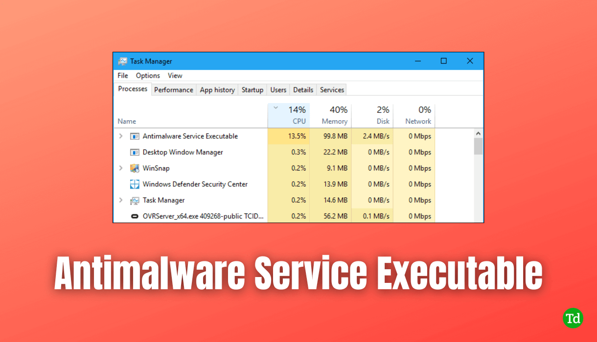 So reparieren Sie "Antimalware 
