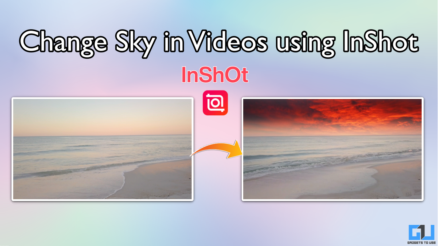 Hoe je de lucht kunt veranderen in video met behulp van inshot