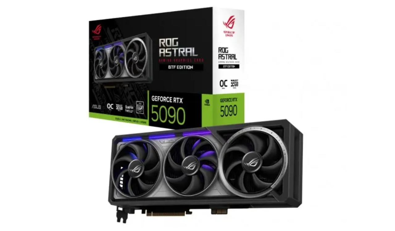 Asus onthult ROG Astral RTX 5090 met 32 GB GDDR7 Power