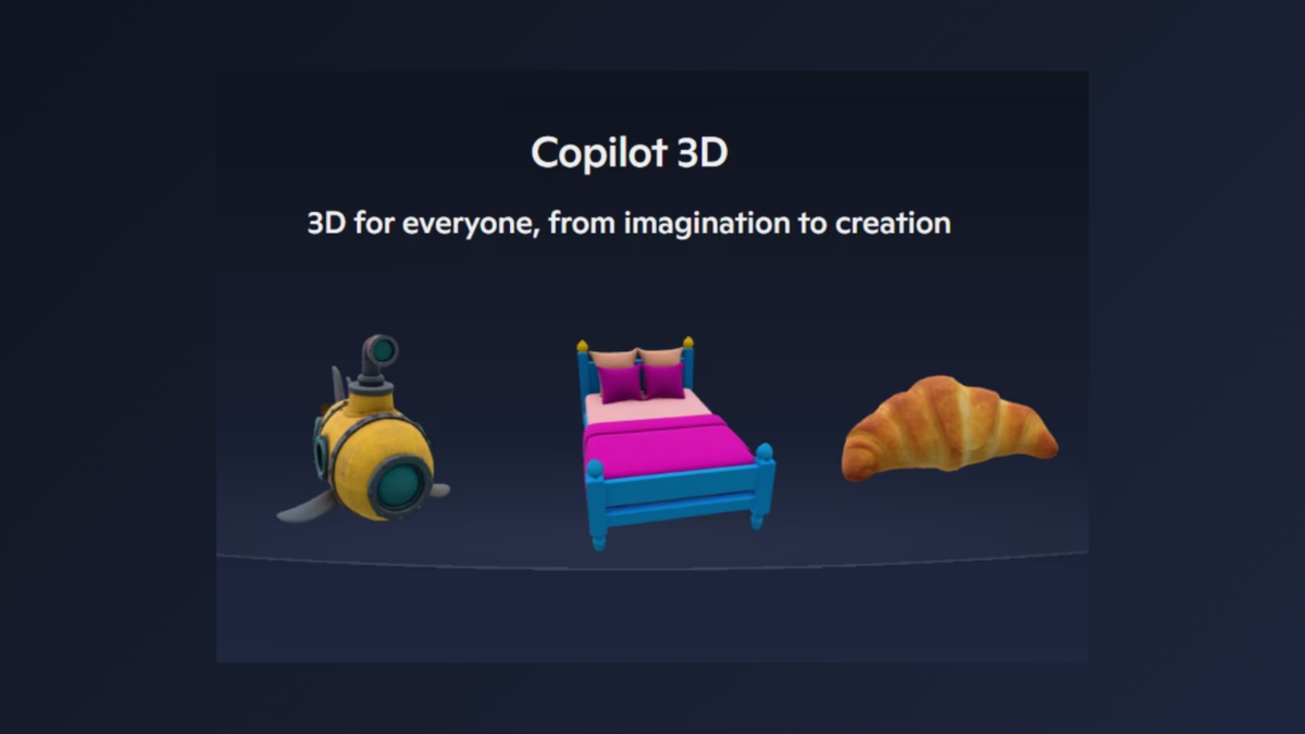Microsoft lancerer Copilot 3D til at oprette 3D 