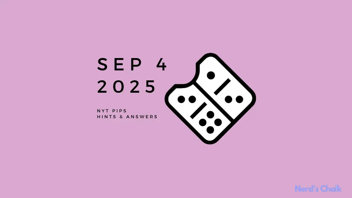 NYT PIPS Harte Hinweise und Lösung-4. September (Schritt-für-Schritt-Anleitung)