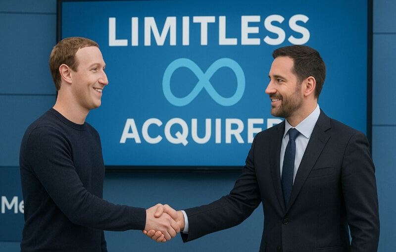 Meta übernimmt AI Wearable Startup Limitless, um die Entwicklung von Smart-Brillen voranzutreiben